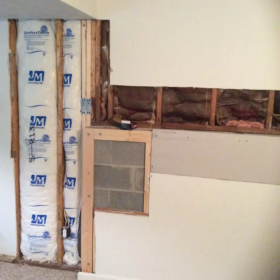 Wall insulation replacement during Structural Drying in Mount Pleasant